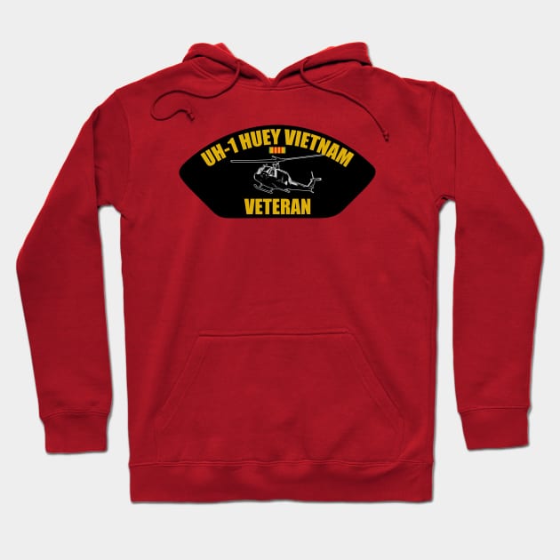 UH-1 Huey Vietnam Veteran Hoodie by TCP